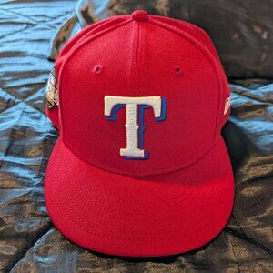Texas Rangers Cap with 2023 World Series Patch